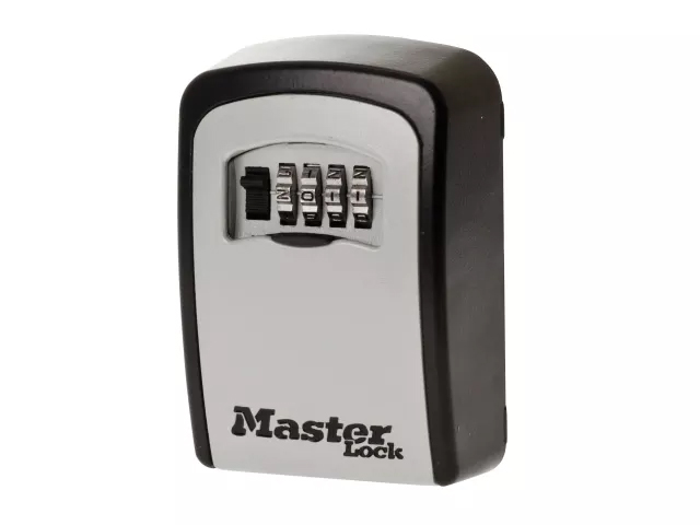 Master Lock Standard Wall Mounted Key Lock Box (Up to 5 Keys) Black - MLK5403