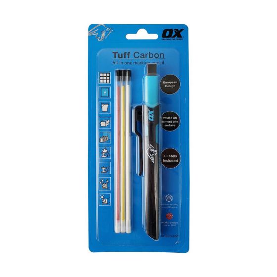 OX Tuff Carbon - Marking Pencil Value Pack (Pencil & 3 Leads) - OX-P503210