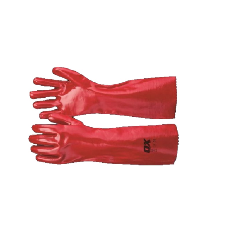 OX PVC Gauntlet Gloves - Size 10 - XL