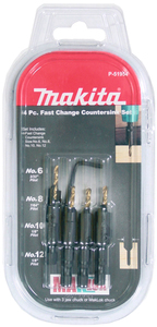 Makita 4 Piece Counter-Sink Bit Set - D-73455 / P-51954