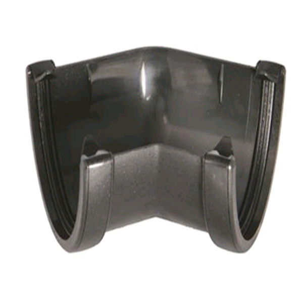 Floplast RAH2AG 115mm Hi-Cap (Deepflow) Gutter - 135* Angle - Anthracite Grey