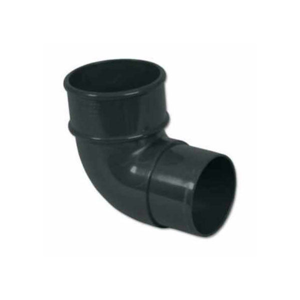 Floplast RB1AG 68mm Round Downpipe - 92.5* Offset Bend - Anthracite Grey