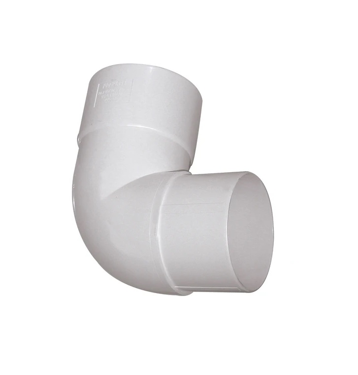 Floplast RBH1WH 92.5 Deg Bend 80mm Round Downpipe White