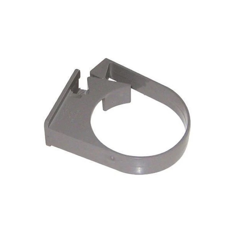 Floplast RC3GR 68mm Round Downpipe - Single Fix Pipe Clip - Grey