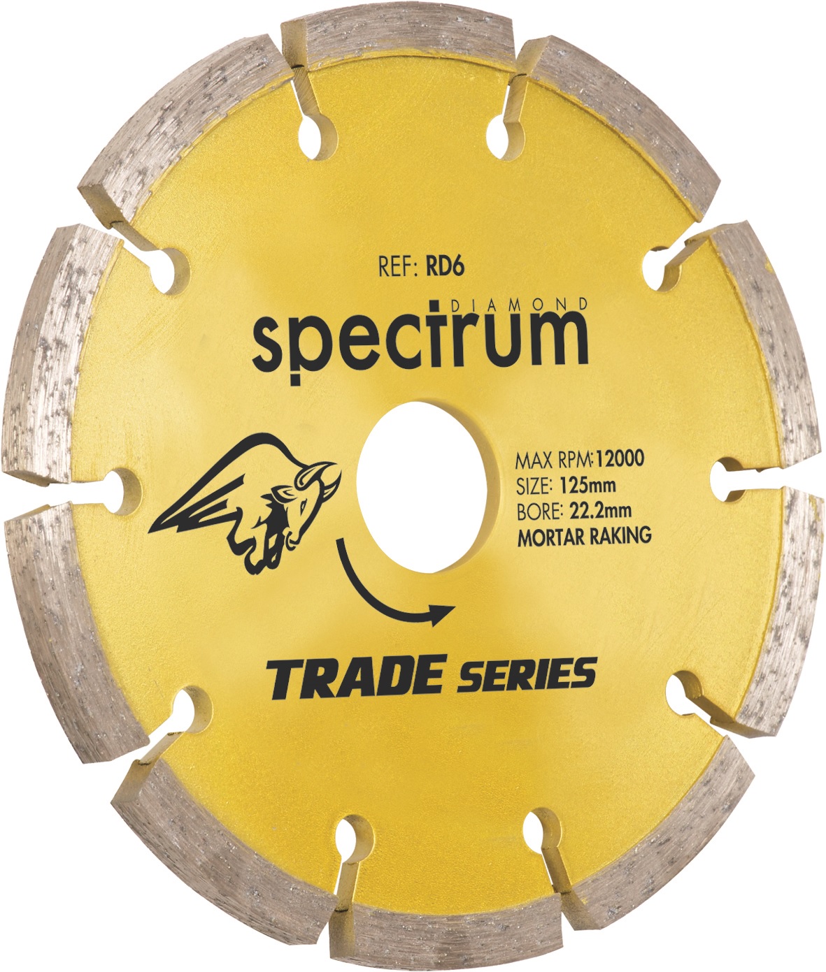 Spectrum Trade Mortar Rake 115mm Diamond Blade