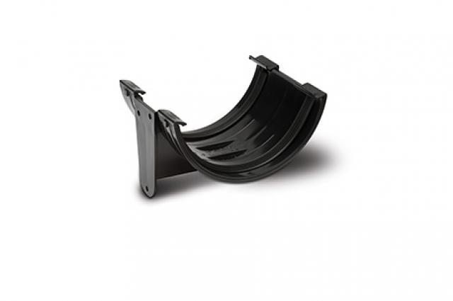 Polypipe 150mm Half Round Gutter Union Bracket Black