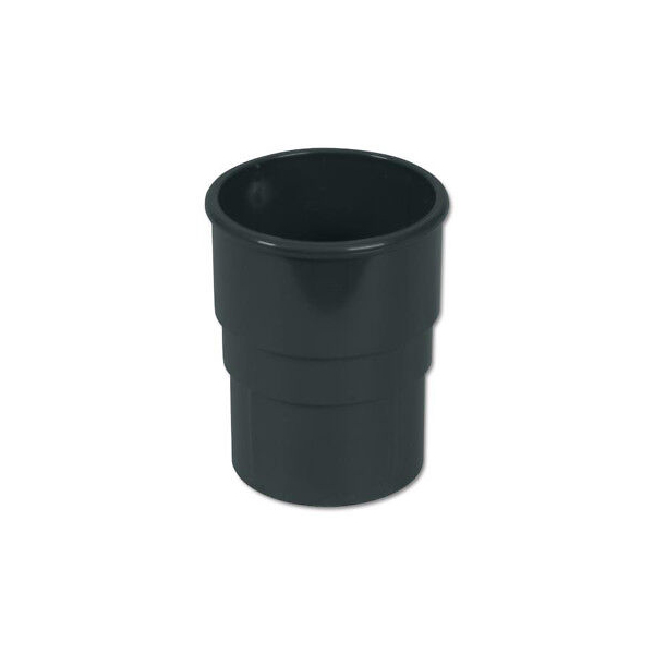 Floplast RS1AG 68mm Round Downpipe - Pipe Socket - Anthracite Grey