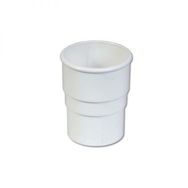 Floplast RSH1WH Pipe Socket 80mm Downpipe White