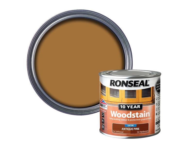 Ronseal 10 Year Woodstain Antique Pine 250ml RSL10WSAP250