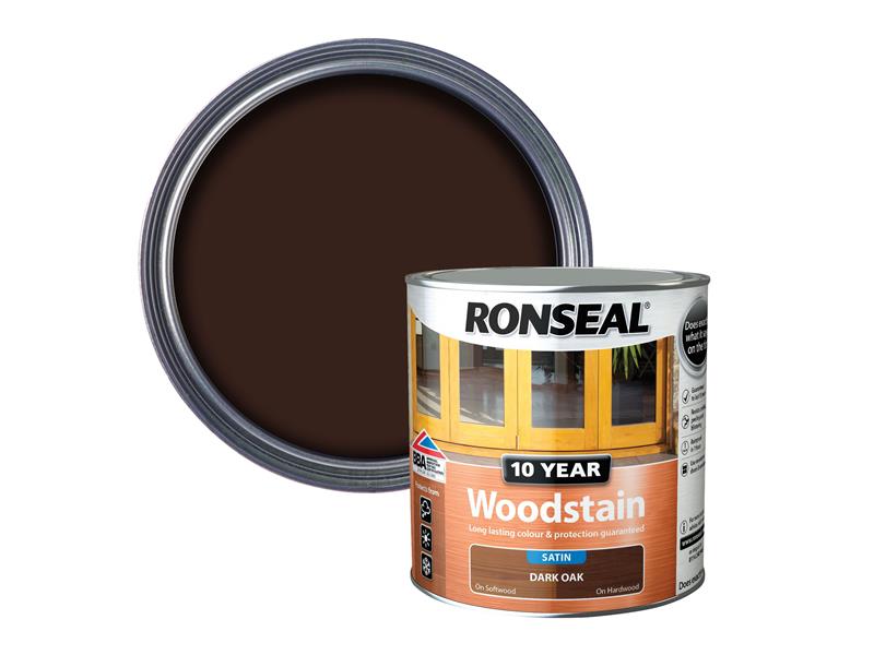 Ronseal 10 Year Woodstain Dark Oak 2.5 litre RSL10WSDO25L