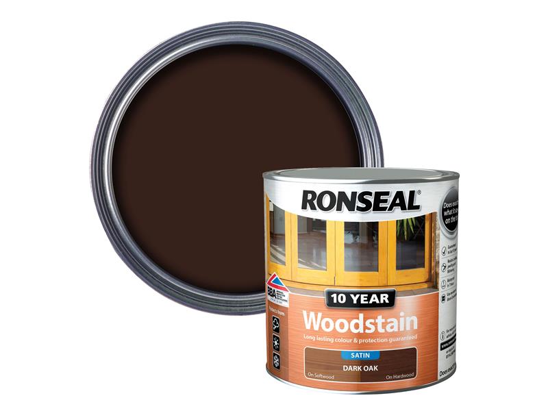 Ronseal 10 Year Woodstain Dark Oak 750ml RSL10WSDO750