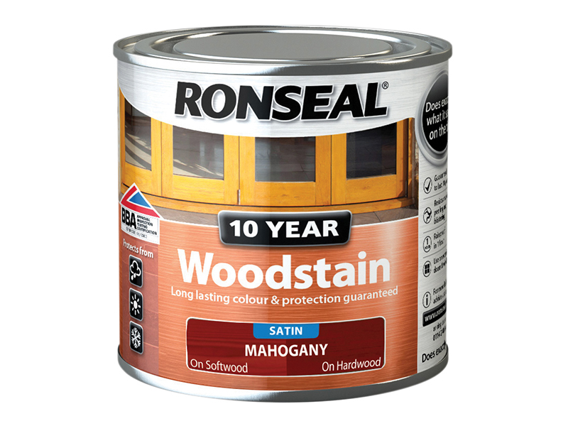 Ronseal 10 Year Woodstain Mahogany 250ml RSL10WSM250