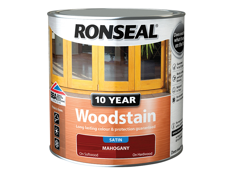 Ronseal 10 Year Woodstain Mahogany 2.5 litre RSL10WSM25L