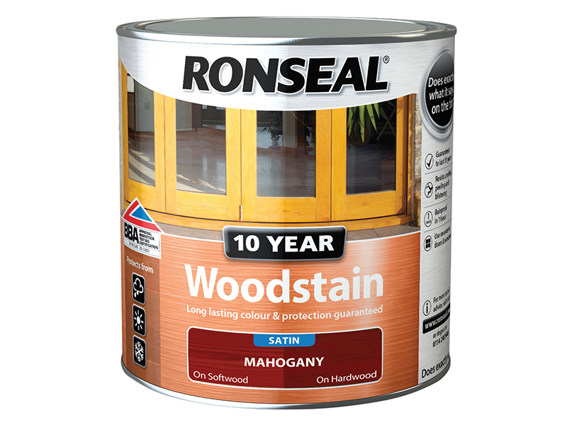 Ronseal 10 Year Woodstain Mahogany 750ml RSL10WSM750