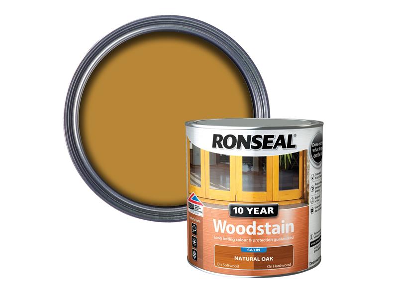 Ronseal 10 Year Woodstain Natural Oak 750ml RSL10WSNO750