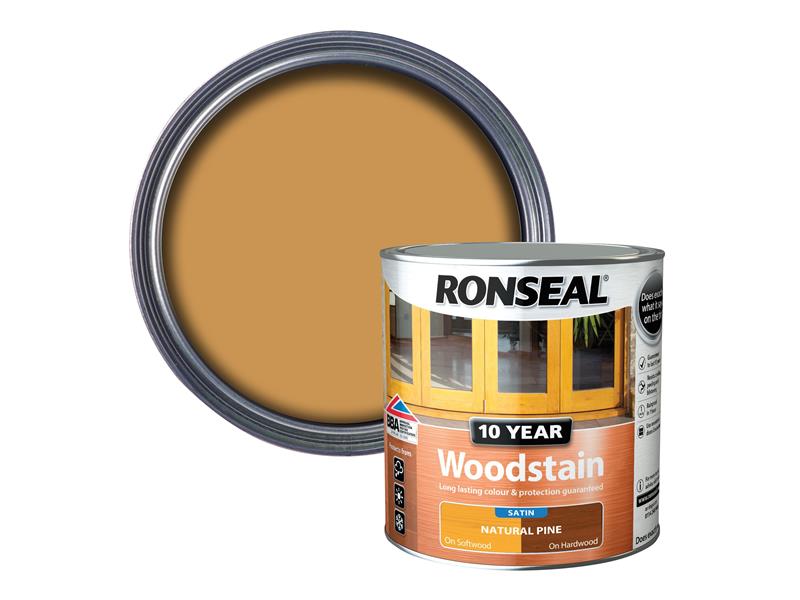 Ronseal 10 Year Woodstain Natural Pine 750ml RSL10WSNP750