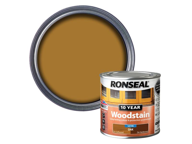 Ronseal 10 Year Woodstain Oak 250ml RSL10WSO250