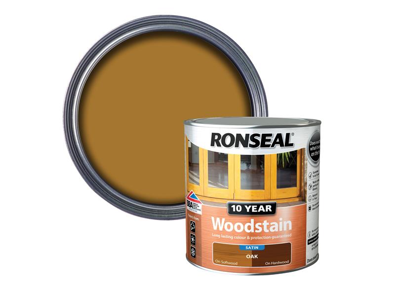 Ronseal 10 Year Woodstain Oak 750ml RSL10WSO750