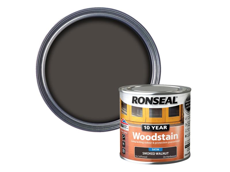 Ronseal 10 Year Woodstain Smoked Walnut 250ml RSL10WSSW250