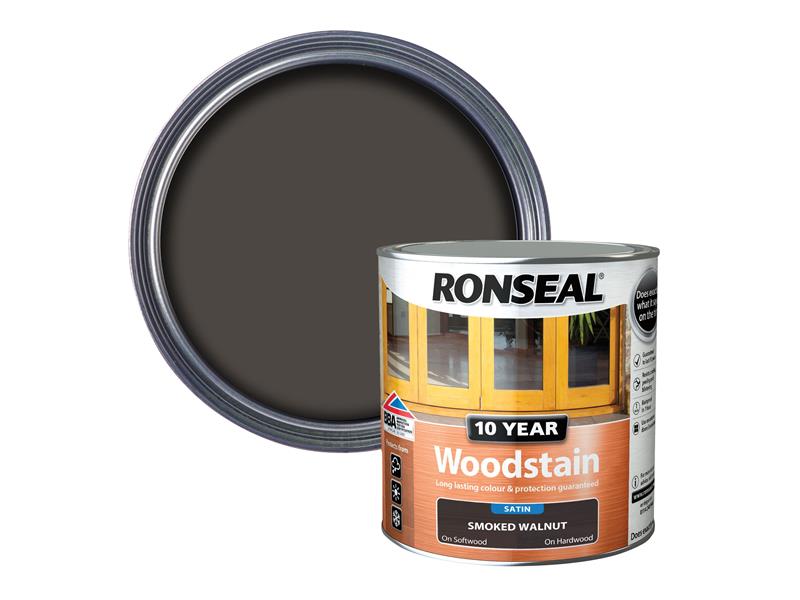 Ronseal 10 Year Woodstain Smoked Walnut 750ml RSL10WSSW750