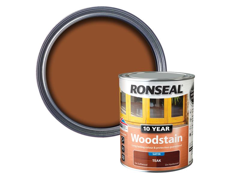 Ronseal 10 Year Woodstain Teak 750ml RSL10WST750