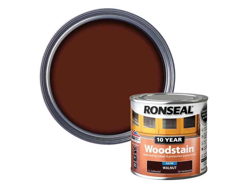 Ronseal 10 Year Woodstain Walnut 250ml RSL10WSW250