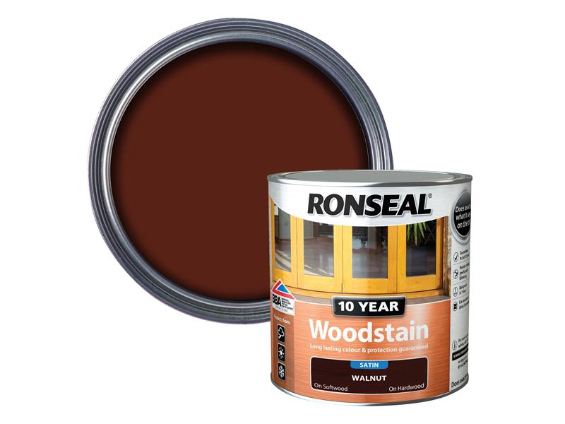 Ronseal 10 Year Woodstain Walnut 750ml RSL10WSW750