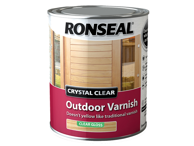 Ronseal Crystal Clear Outdoor Varnish Matt 2.5 litre RSLCCODVM25L