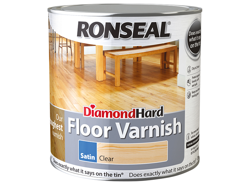 Ronseal Diamond Hard Floor Varnish Gloss 2.5 litre RSLDHFVG25L