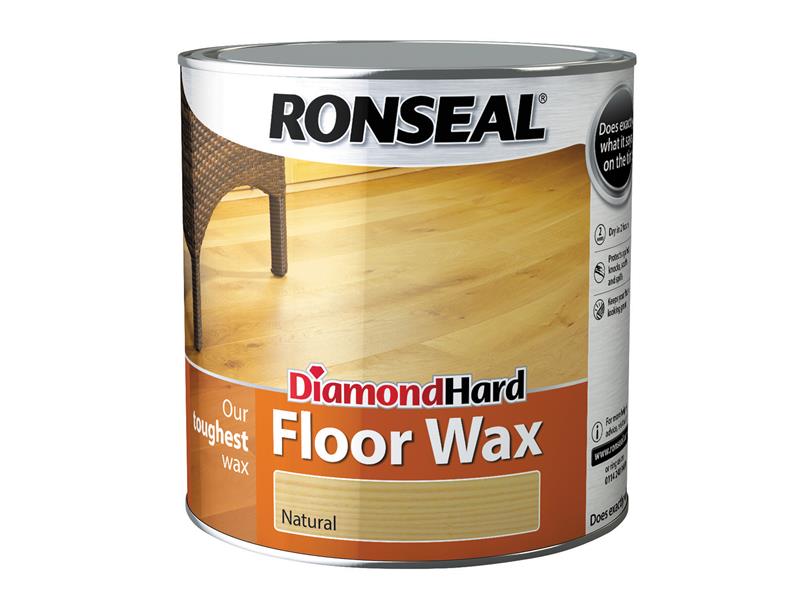 Ronseal Diamond Hard Floor Wax Natural 2.5 litre RSLDHFWN25L