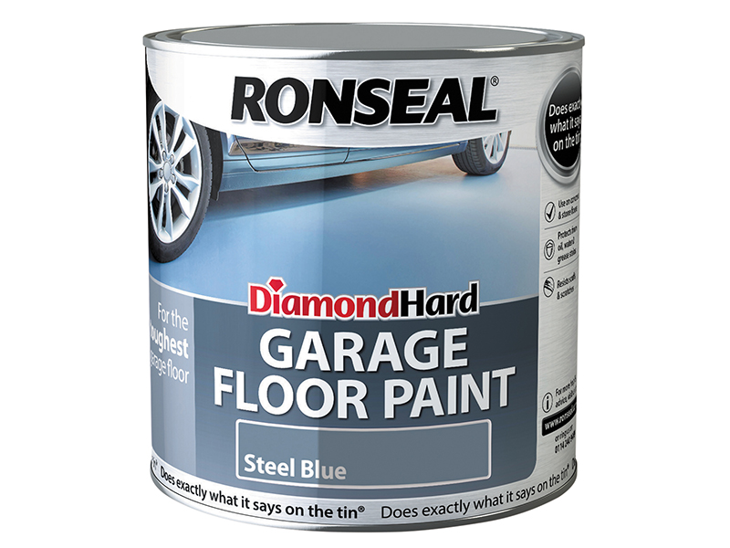 Ronseal Diamond Hard Garage Floor Paint Steel Blue 2.5 litre RSLDHGFPB25L