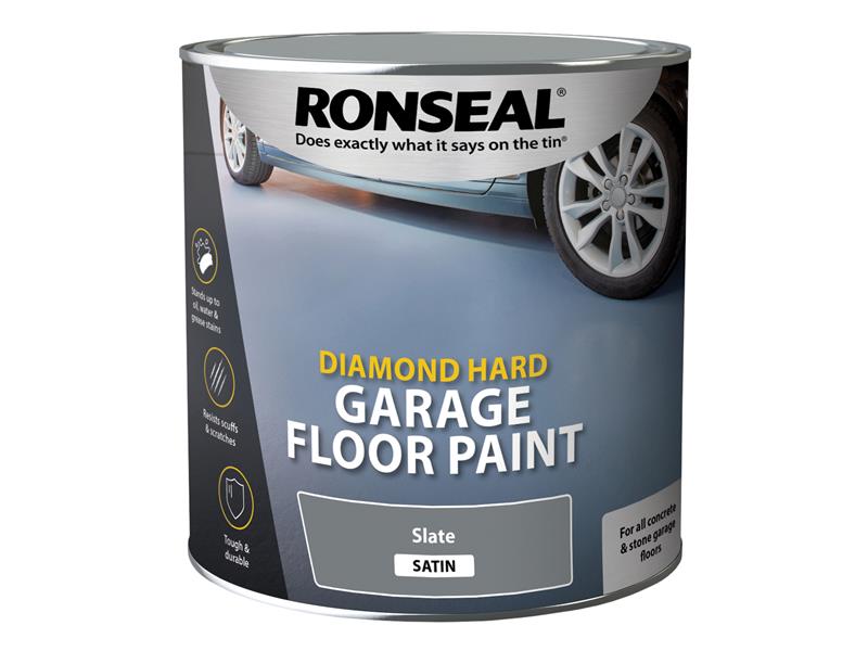 Ronseal Diamond Hard Garage Floor Paint Slate 2.5 litre RSLDHGFPS25L