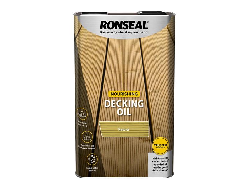 Ronseal Decking Oil Natural Clear 5 litre RSLDOCL5L