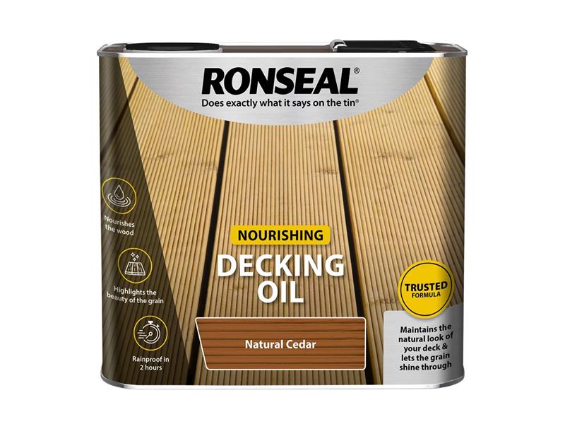 Ronseal Decking Oil Natural Cedar 2.5 litre RSLDONC25L