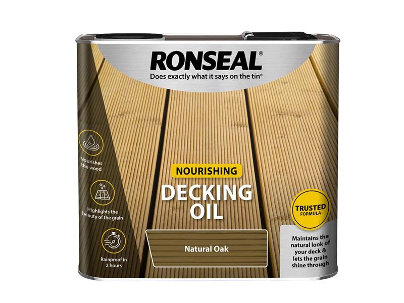 Ronseal Decking Oil Natural Oak 2.5 litre RSLDONO25L