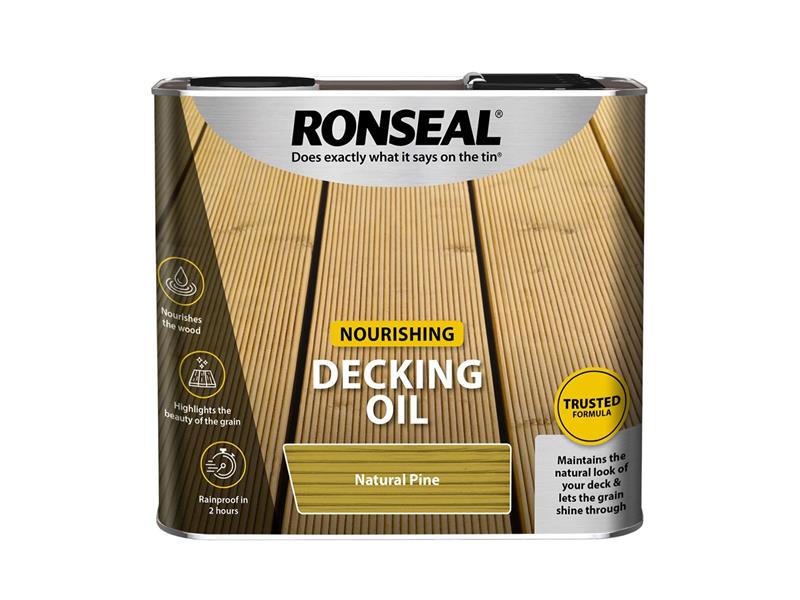 Ronseal Decking Oil Natural Pine 2.5 litre RSLDONP25L