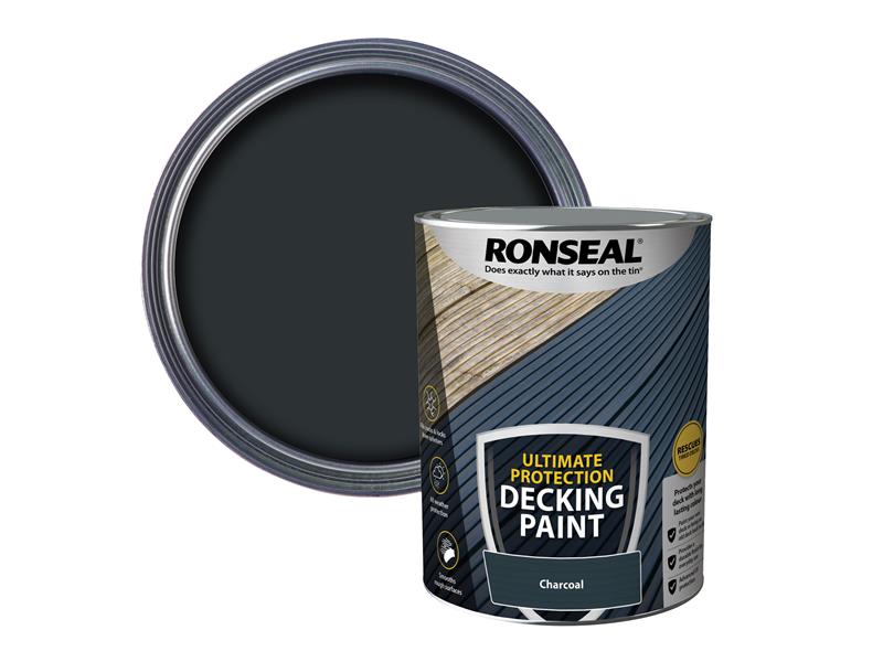 Ronseal Ultimate Protection Decking Paint Charcoal 5 litre RSLDPC5L