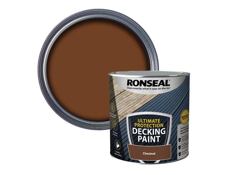 Ronseal Ultimate Protection Decking Paint Chestnut 2.5 litre RSLDPCH25L