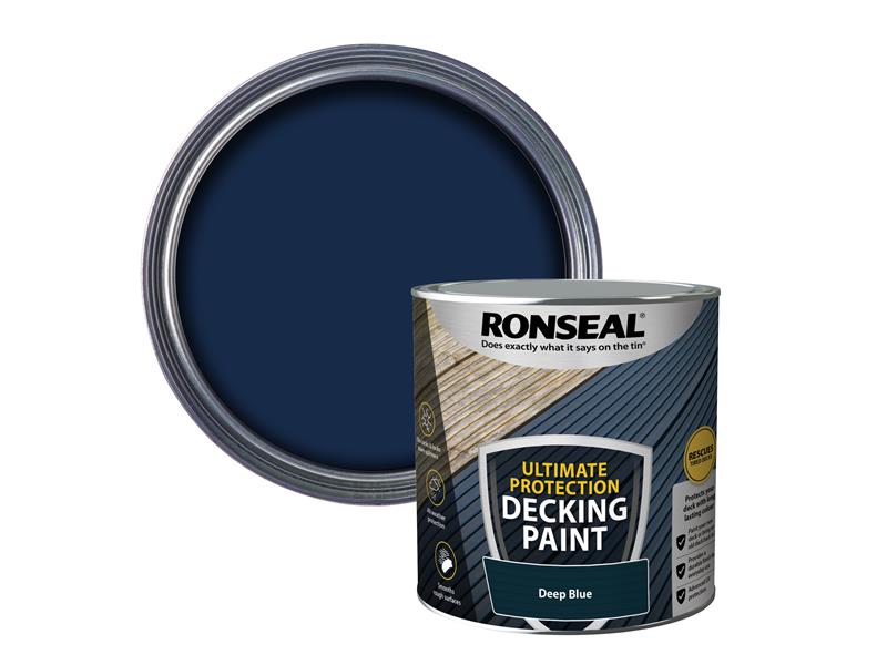 Ronseal Ultimate Protection Decking Paint Deep Blue 2.5 litre RSLDPDB25L