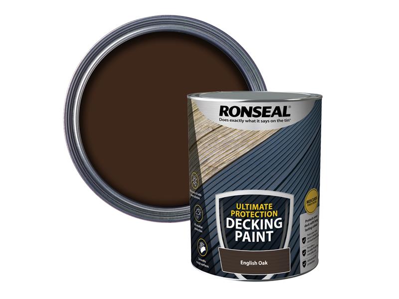 Ronseal Ultimate Protection Decking Paint English Oak 5 litre RSLDPEO5L