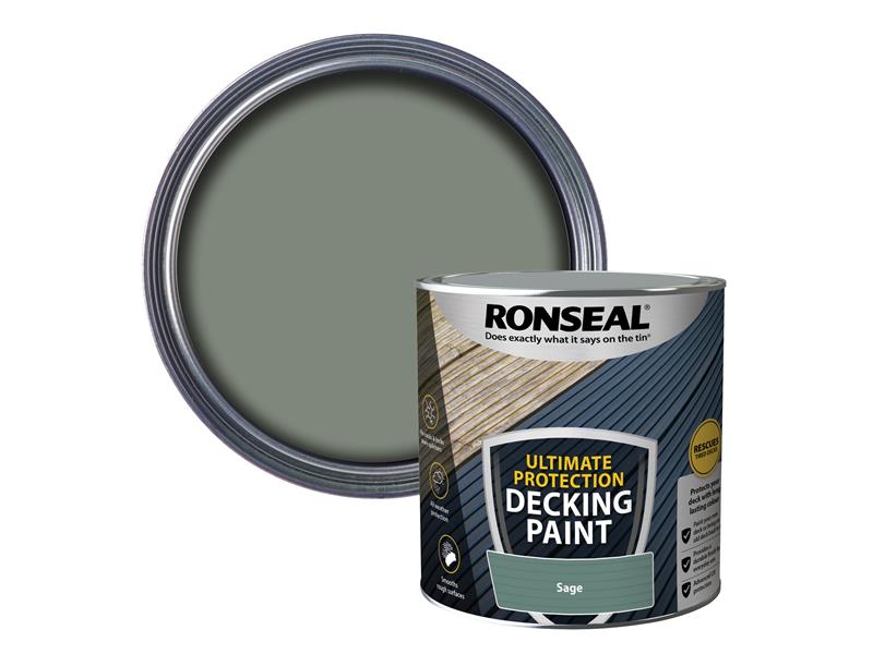 Ronseal Ultimate Protection Decking Paint Sage 2.5 litre RSLDPS25L