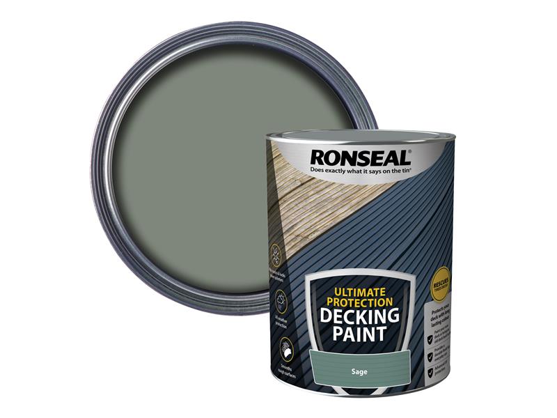 Ronseal Ultimate Protection Decking Paint Willow 5 litre RSLDPW5L