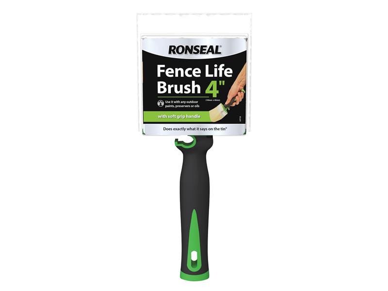 Ronseal Soft Grip Fence Life Brush 100 x 40mm RSLFLBRUSH