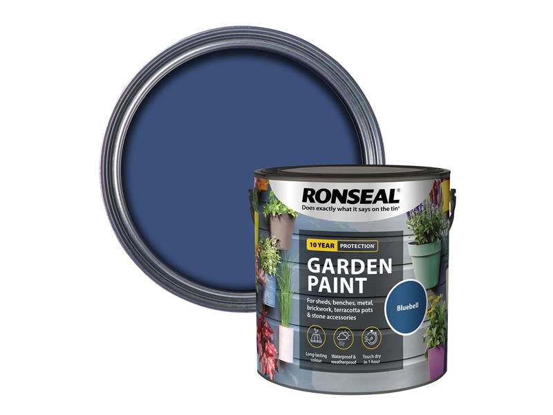 Ronseal Garden Paint Bluebell 2.5 litre RSLGPBB25L