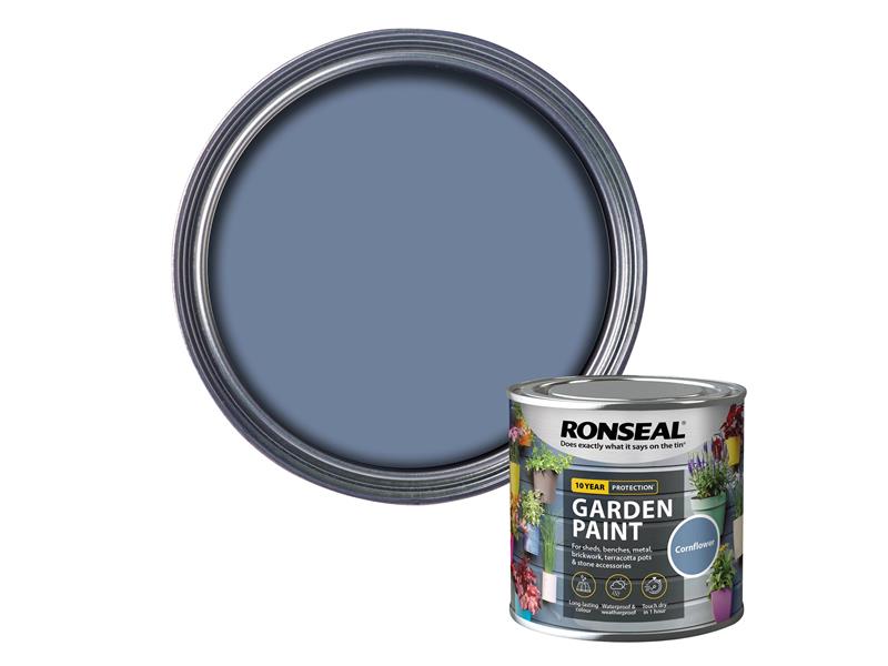 Ronseal Garden Paint Cornflower 250ml RSLGPCF250