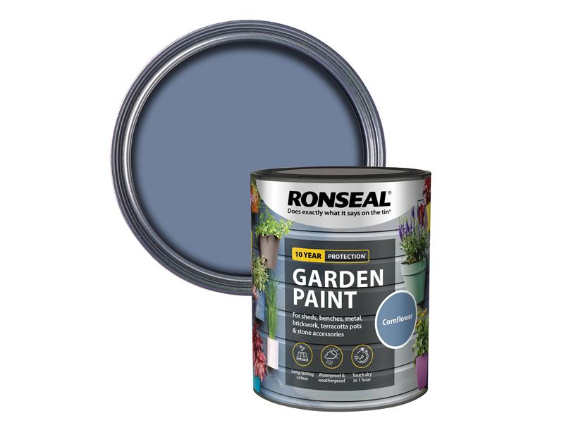 Ronseal Garden Paint Cornflower 750ml RSLGPCF750