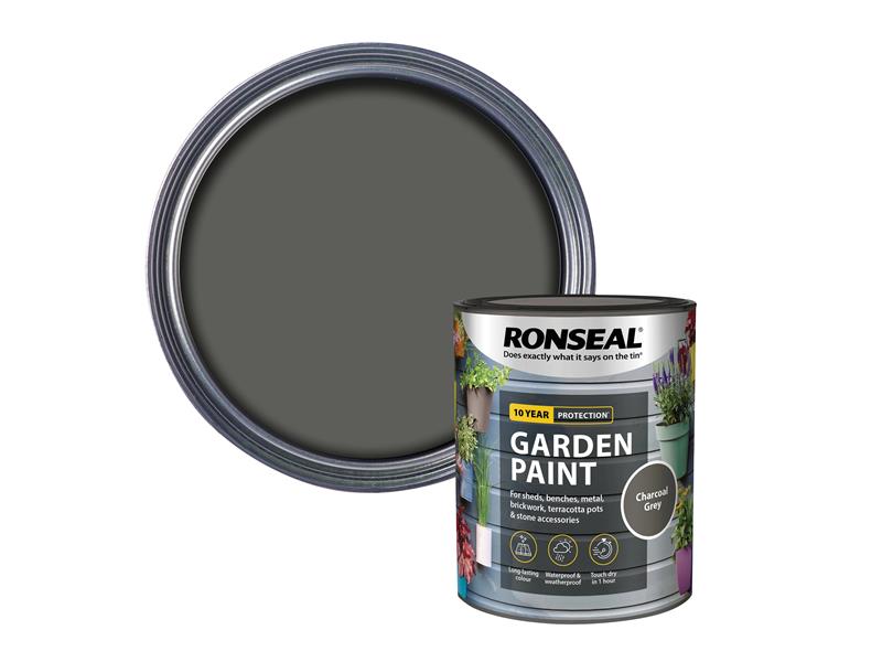 Ronseal Garden Paint Charcoal Grey 750ml RSLGPCG750