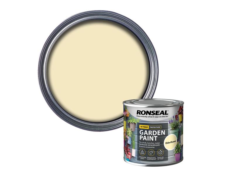 Ronseal Garden Paint Elderflower 250ml RSLGPEF250