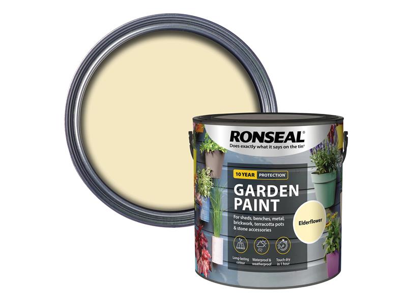 Ronseal Garden Paint Elderflower 2.5 litre RSLGPEF25L