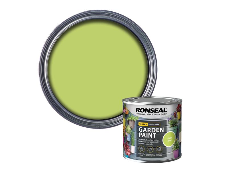 Ronseal Garden Paint Lime Zest 250ml RSLGPLZ250